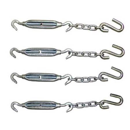 Brophy Brophy TDHP Tie-Down Hardware Package; Silver B6L-TDHP